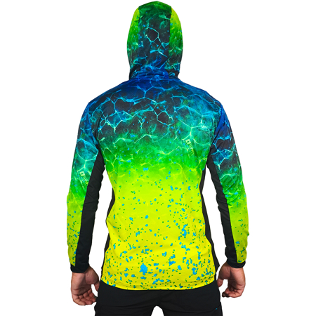 Immagine di T-SHIRT TECNICA M/L AIRFLOW CON CAPPUCCIO REEF DORADO