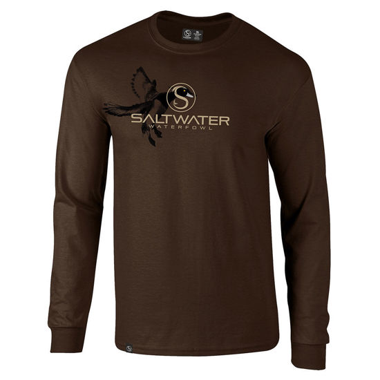 Immagine di T-SHIRT MANICA LUNGA WATERFOWL MARRONE