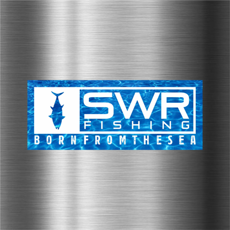 Immagine di ADESIVO SWR FISHING AQUA BLUE