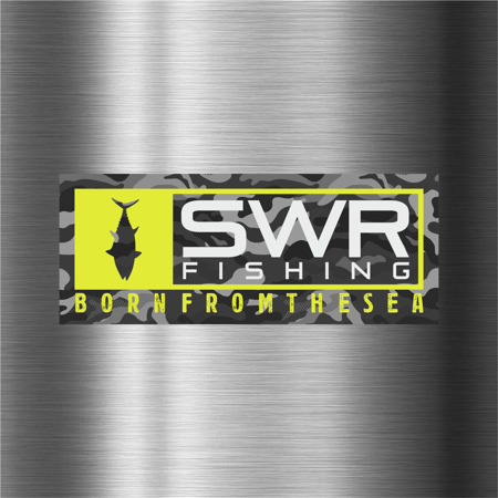 Immagine di ADESIVO SWR FISHING CAMO GREY