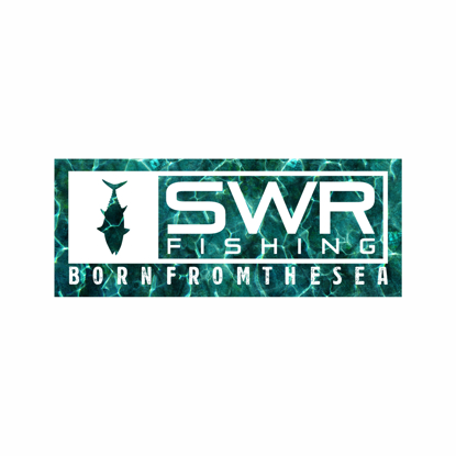 Immagine di ADESIVO SWR FISHING TROPICAL BLUE REEF