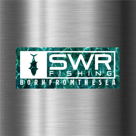 Immagine di ADESIVO SWR FISHING TROPICAL BLUE REEF