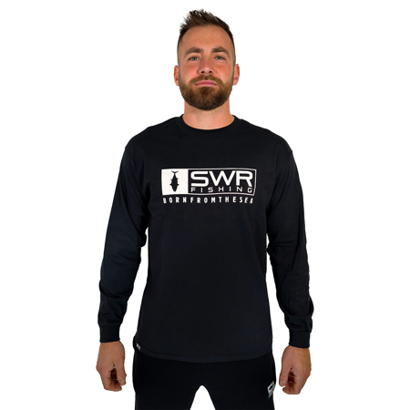 Immagine di T-SHIRT MANICA LUNGA GAME FISH NERA