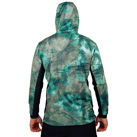 Immagine di T-SHIRT TECNICA M/L AIRFLOW CON CAPPUCCIO ATOLL