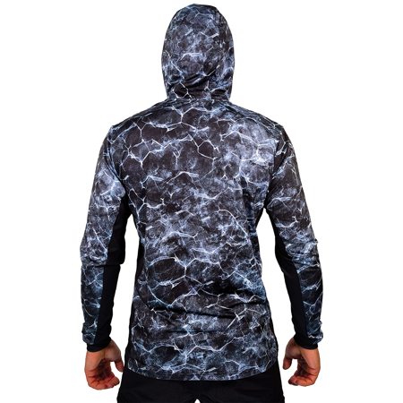 Immagine di T-SHIRT TECNICA M/L AIRFLOW CON CAPPUCCIO DARK REEF