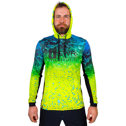 Immagine di T-SHIRT TECNICA M/L AIRFLOW CON CAPPUCCIO REEF DORADO