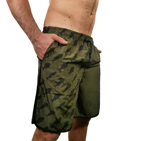 Immagine di PANTALONCINO GAME FISH VERDE MILITARE
