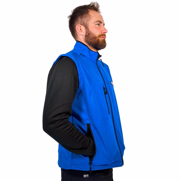 GILET SOFTSHELL COMBAT BLU