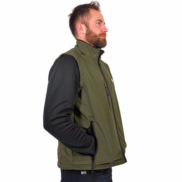 GILET SOFTSHELL COMBAT VERDE MILITARE