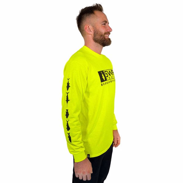 T-SHIRT MANICA LUNGA GAME FISH GIALLO FLUO