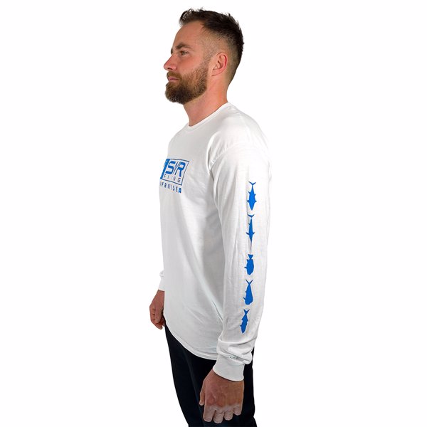 T-SHIRT MANICA LUNGA GAME FISH BIANCA