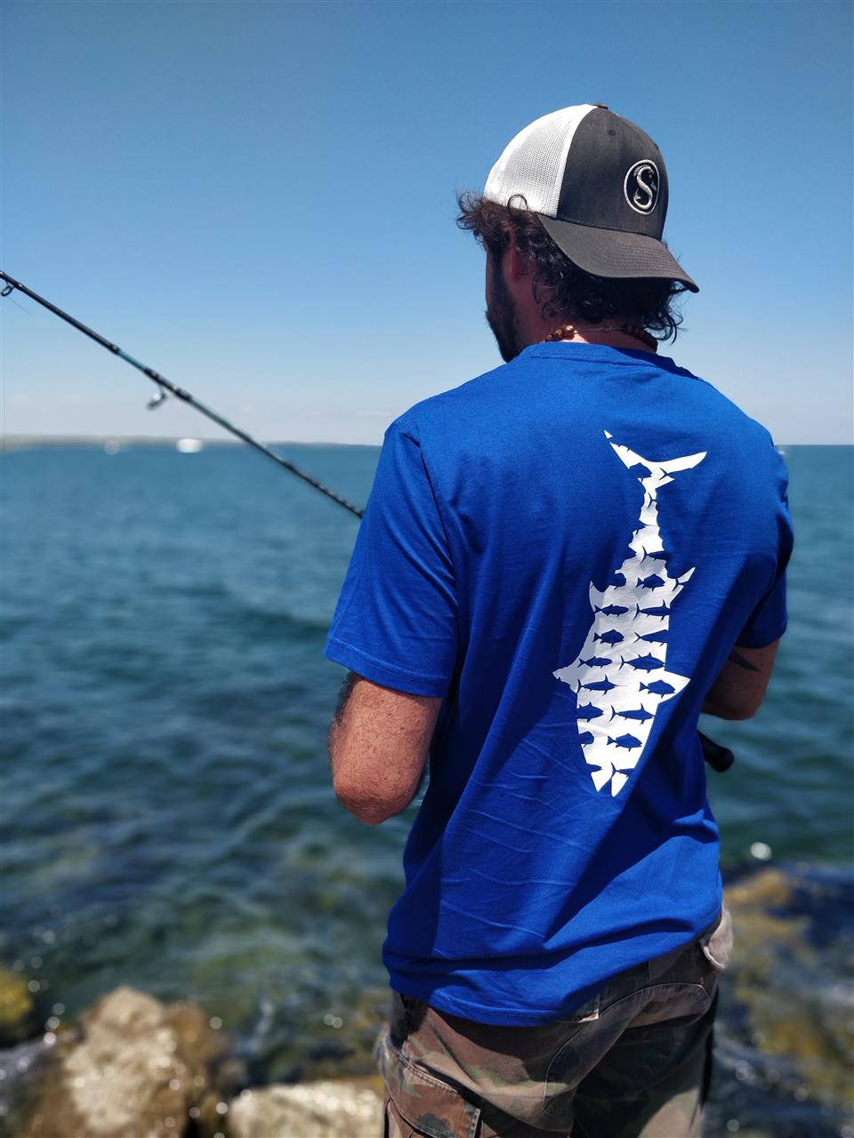 Saltwater - Way of Life. T-SHIRT BIG TUNA AZZURRA